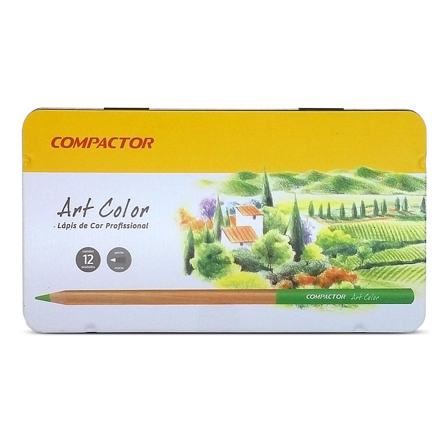 Lápis de Cor Art Color Tons Pastel c/24 Compactor - Big Nunes Comercial