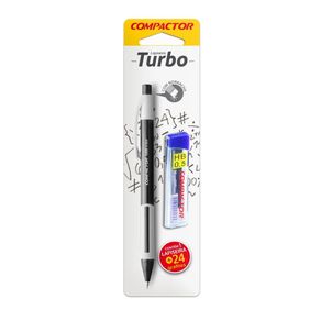 Lapiseira Turbo 0,5mm + Tubo Grafite C/24 Unidades