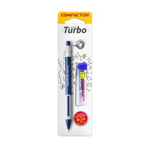 Lapiseira Turbo 0,7mm + Tubo Grafite C/24 Unidades
